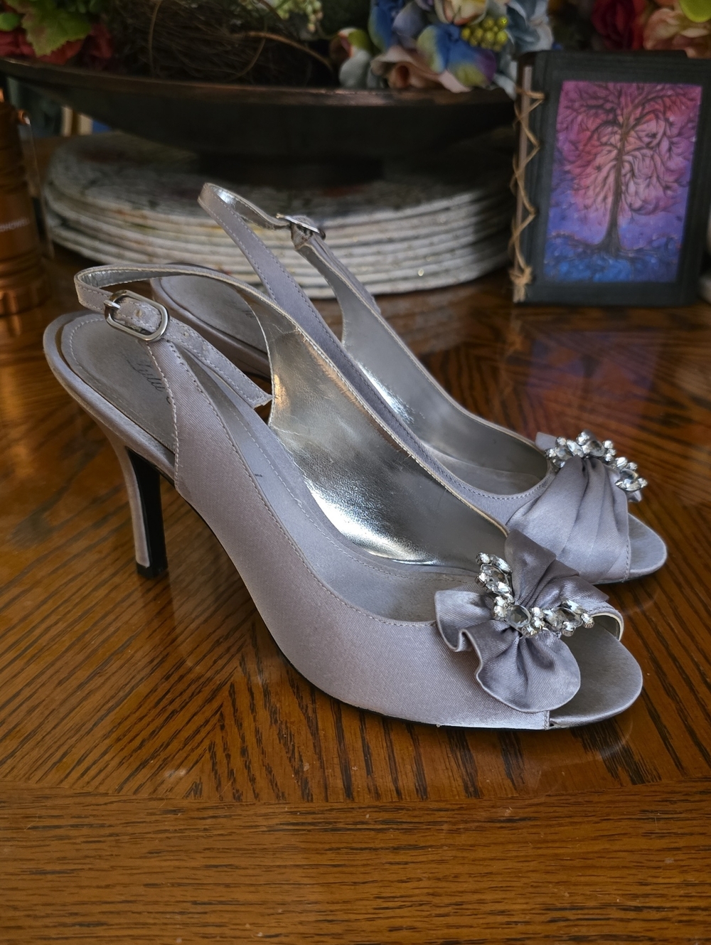 Lulu Townsend Slingback Opened-Toed Heels - Picture 3 of 9